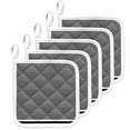 thumbnail image 1 of Farmhouse Black White Striped Pot Holders for Kitchen Heatproof Potholder, 5 Pack Modern Stripes Hot Pads Multipurpose Oven Pads Cloth Potholders Trivet for Cooking Baking, 1 of 8