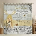 thumbnail image 1 of Farmhouse Blackout Curtains 42"Wx84"L, Rustic Windmill Curtains Retro Barn Country Vintage Farm Cow Curtains & Drapes Butterfly Inspirational Quote Window Treatments Western Retro Cabin Lodge Decor, 1 of 5