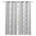thumbnail image 1 of Farmhouse Boho Blackout Curtains for Bedroom Living Room Darkening Curtains 63 Inches Long Vintage Abstract Geometric Striped Window Curtain 2 Panels Set Window Treatment Grommet Drapes 52"x63", 1 of 9
