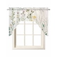 thumbnail image 1 of Farmhouse Botanical Floral Swag Valances for Windows, Small Curtains Drapes, Spring Flowers Vintage Kitchen Window Curtains Over Sink Rod Pocket Window Treatment Valance for Bedroom/Bathroom 56"x36", 1 of 5