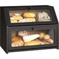 thumbnail image 1 of Farmhouse Bread Box for Kitchen Countertop Bread box Double Layer Bamboo Wooden Extra Large Capacity Bin Kitchen Food Storage Container(Natural), 1 of 14