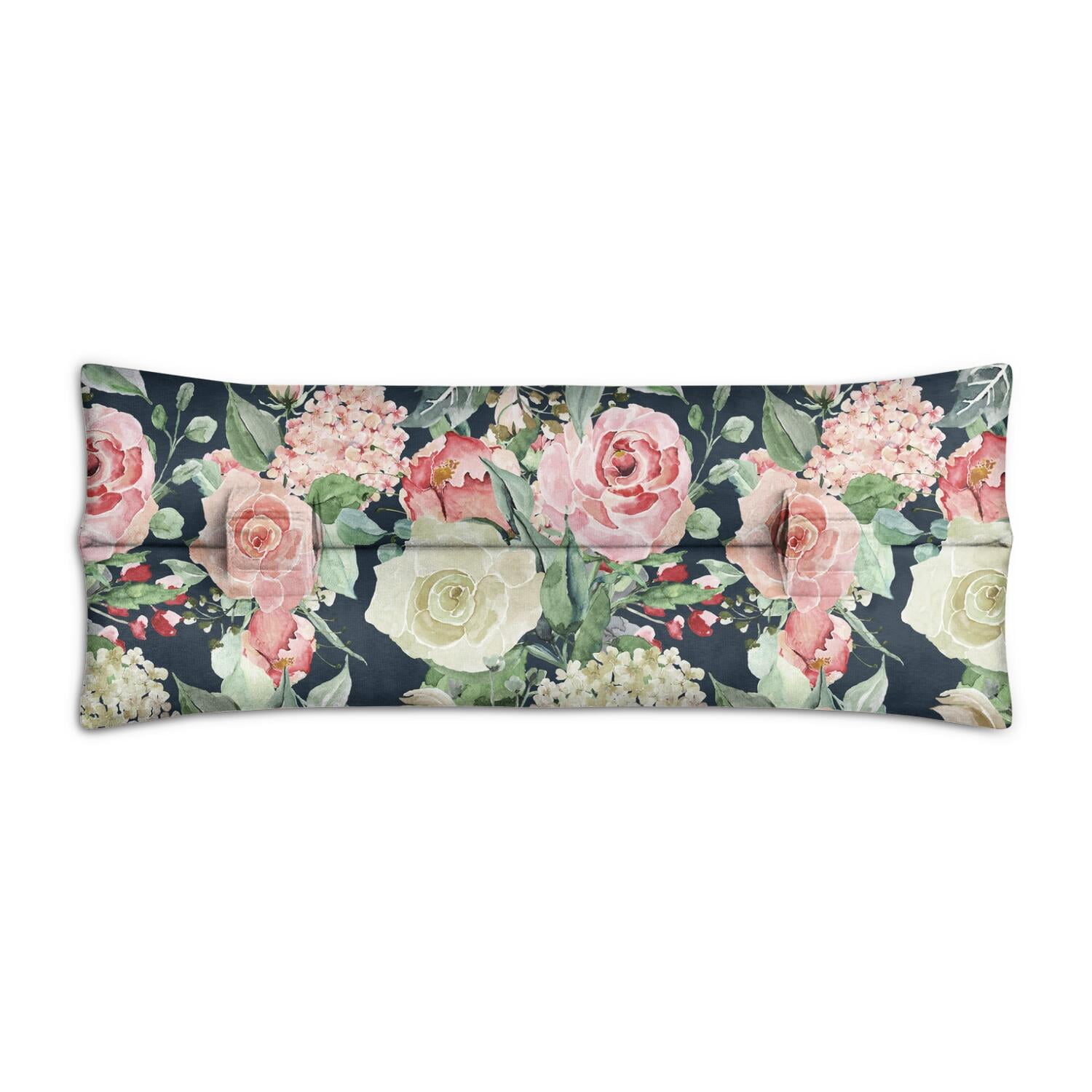 Farmhouse Bright Colorful Seat Belt Pillow - Romantic Floral Post Surgery Comfort Cushion