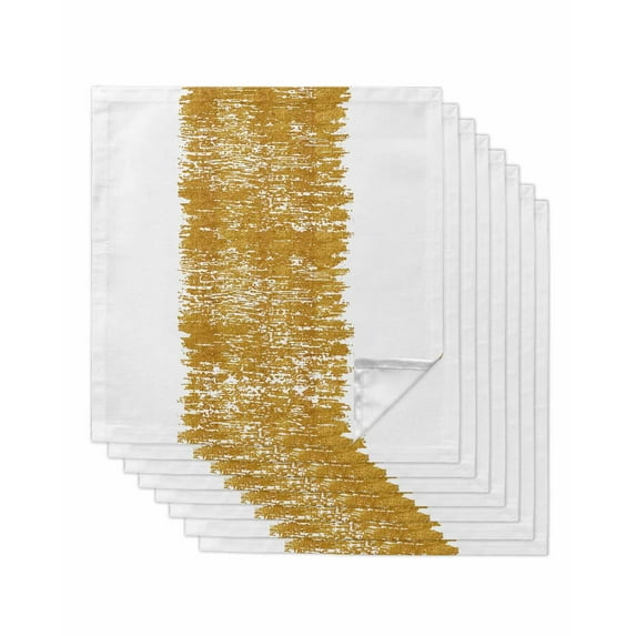 Farmhouse Brown Cloth Napkins Washable Set of 8, Retro Modern Abstract Art Reusable Dinner Table Napkins Cloth Bulk for Weddings Kitchen Restaurants Hotel Events Parties 20 x 20 Inch