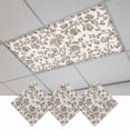 thumbnail image 1 of Farmhouse Brown Fluorescent Light Covers, Vintage Flower Leaf Botanical Plant Magnetic Light Covers for Ceiling Lights, Fluorescent Ceiling Shade Filters for Classroom Bedroom Office 4x2Ft x 3PCS, 1 of 8