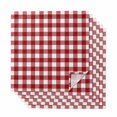 thumbnail image 1 of Farmhouse Buffalo Plaid Cloth Napkins, Red White Checkered Washable and Reusable Dinner Napkins Set of 6, Table Napkin for Kitchen Party Birthday Wedding Hotel Housewarming 20"x20", 1 of 8