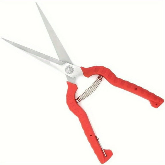 Extra Long Garden Scissor, Stainless Steel Pruning Shears, Bonsai Plant Trimming Scissors for thorny roses plant Flowers Harvesting Herbs Fruits or Vegetables