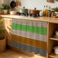 thumbnail image 1 of Farmhouse Cabinet Curtains for Kitchen 35"W x 35"L, Gradient Color Geometric Beige Brown Gray Wood Grain Laundry Sink Cabinets Magic Tape Short Curtain Privacy Panel for Bathroom Vanity Cabinets, 1 of 9