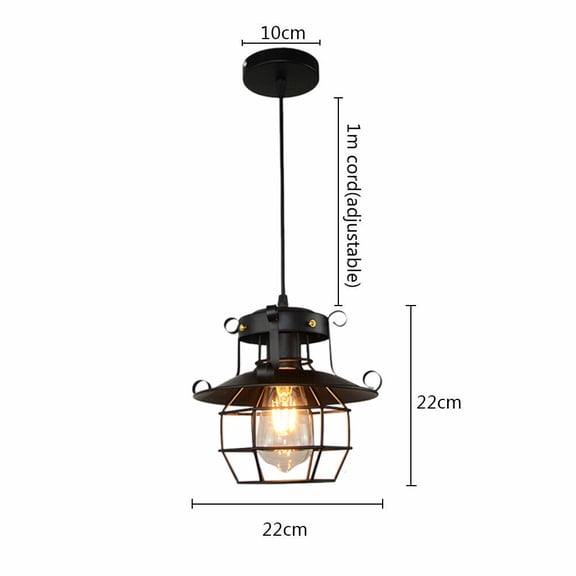 Farmhouse Chandelier Kitchen Island Lamp Ceiling Fixture Metal Pendant Light