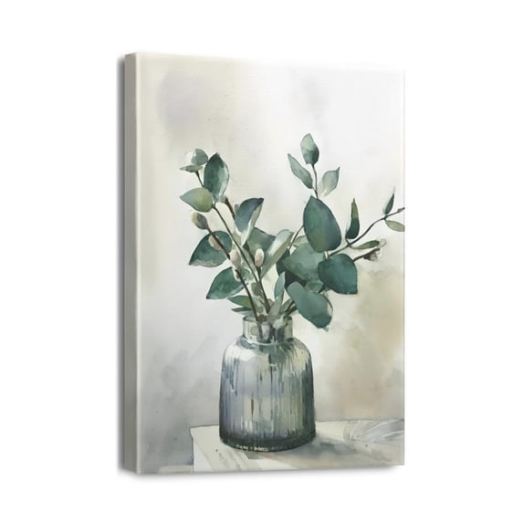Farmhouse Chic Multi-Colored Wood Textured Wall Art Featuring Bottles and Plants, Perfect for Living Room Decor, Size 12 x 16