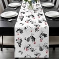 thumbnail image 1 of Farmhouse Chicken Table Runner 60 Inches Long, Retro Pastoral Feathers Animal Kitchen Coffee Dining Table Decoration for Home Party Birthday Wedding Home Decor 13x60 Inches, 1 of 8