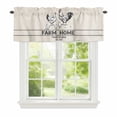 thumbnail image 1 of Farmhouse Chicken Window Valance for Kitchen, Farm Home Vintage Animal Rod Pocket Short Curtain for Small Windows, Light Filtering Decorative Valance, 54 x 18 Inch, 1 Panel, 1 of 9