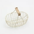 thumbnail image 1 of Farmhouse Chicken Wire Basket with Wooden Handle - Vintage Rustic Egg & Fruit Storage Container - Country Style Gathering Basket for Kitchen, Pantry & Home Decor, 1 of 4