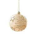 thumbnail image 1 of Farmhouse Christmas Ornaments Set - 5PCS 80mm Shatterproof Ball Decorations, Large Clear Champagne Gold Hanging Balls for Xmas Tree, Rustic Holiday Home Decor and Party Supplies, 1 of 9