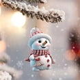 thumbnail image 1 of Farmhouse Christmas Tree Ornaments, Xmas Snowman Decorations Holiday Ornament, Personalized Christmas Decorations(1PCS), 1 of 5