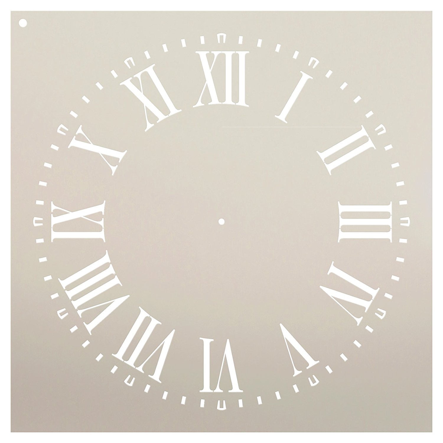 Farmhouse Clock Face Stencil by StudioR12 Roman Numerals Clock Art - Reusable Mylar Template Painting, Chalk, Mixed Media DIY Decor - STCL2336 - SELECT SIZE 12 farmhouse-clock-face-stencil-by-studior12-roman-numerals-clock-art-reusable-mylar-template-painting-chalk-mixed-media-diy-decor-stcl2336-select-size-12-diameter-walmart-com