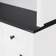 thumbnail image 1 of Farmhouse Coffee Bar Station with RGB Light, Power Outlet & 3 Hooks Pegboard | Used for Kitchen Coffee Making, Wine Storage & Personalized Display, 1 of 7