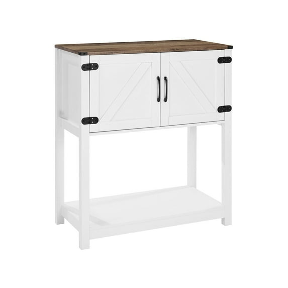 Coffee Bar Cabinet with Storage & Magnetic Doors - 31.5 Inch Farmhouse Buffet for Entryway