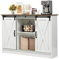 Farmhouse Coffee White Sideboard Coffee Station