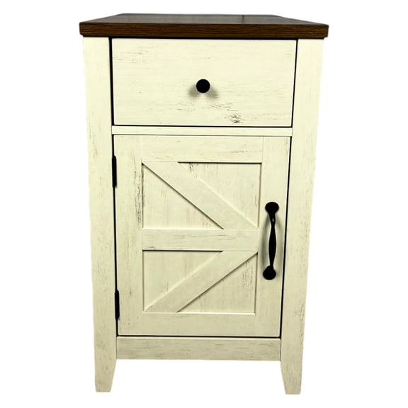 Farmhouse Coffee Table Alternative | Charging and Storage in Bedroom or Living Room | Easy - to - Clean MDF | Solves Storage and Charging Issues
