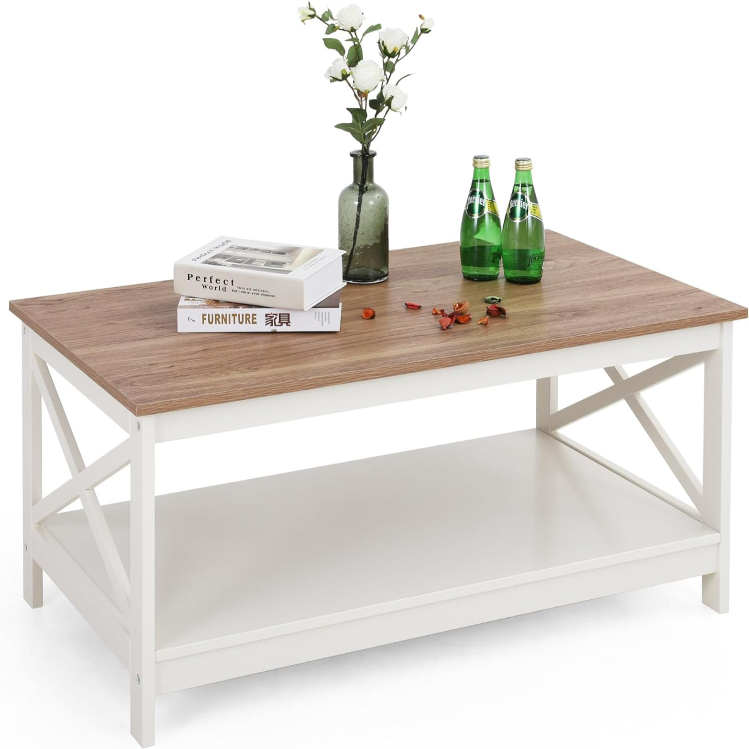 Farmhouse Coffee Table Coffee Table for Living Room Vintage Living Room