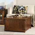 thumbnail image 1 of Farmhouse Coffee Table with Hidden Storage Space, Wood Square Large Center Table for Living Room, Farm House Rustic Brown Retro Coffee Tables with Hinged Lift Top for Meeting Room, Home, 1 of 14