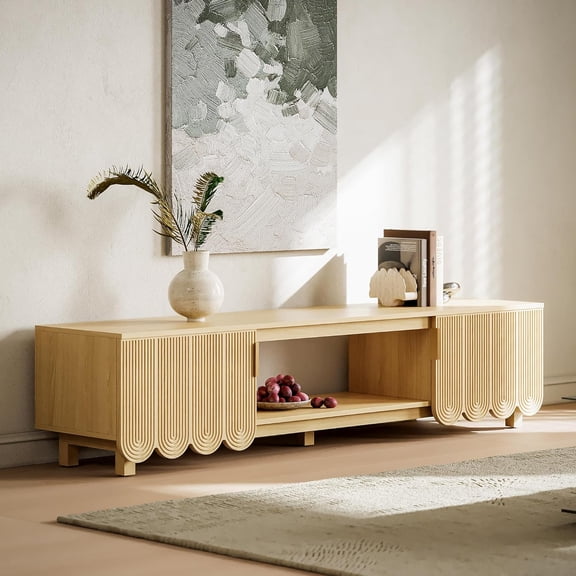 Farmhouse Coffee Table, Round Rustic End Table - Solid Wood Living Room Side Table,Handcrafted Whiskey Barrel Accent Table