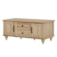 thumbnail image 1 of Farmhouse Coffee Table with Cabinet, Rustic Center Table with Hidden Storage Compartment for Living Room, Office, Natural Oak, 1 of 6