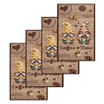 thumbnail image 1 of Farmhouse Coffee Time Kitchen Dish Towels for Drying Dishes Set of 4, Vintage Gnomes Desserts Brown Wood Waffle Weave Microfiber Hand Tea Bathroom Towels Quick Dry & Absorbent Towel 15.7x23.6, 1 of 7