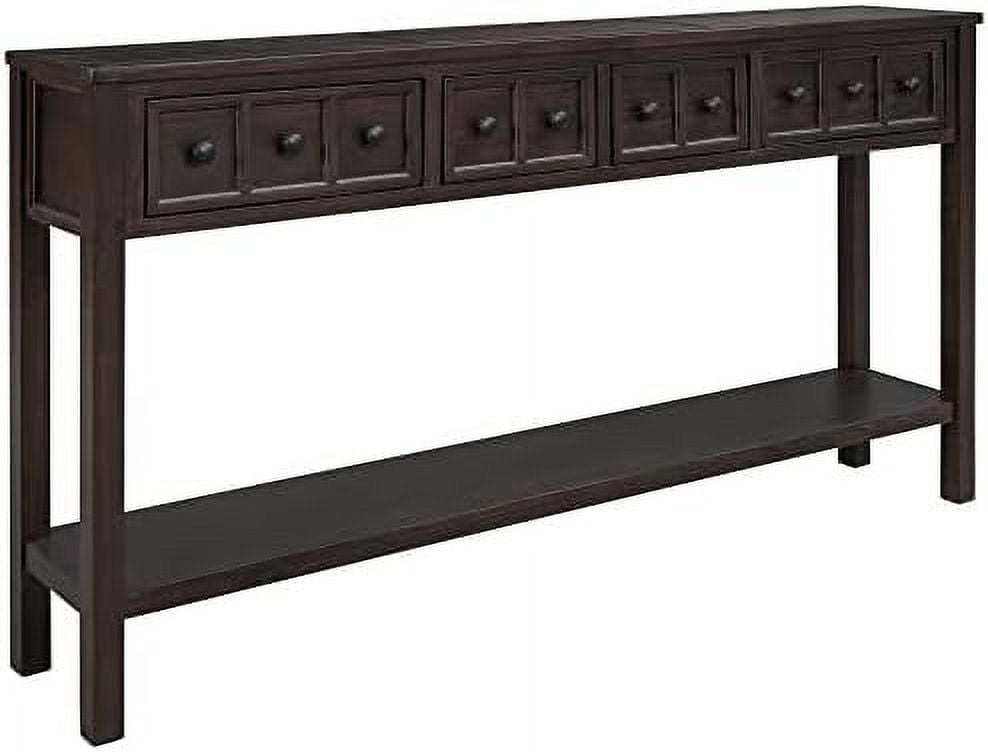 Farmhouse Console Table with Drawers for Entryway Extra Long Narrow ...