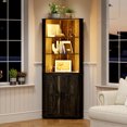Farmhouse Corner with LED Light 67" Tall Bathroom with