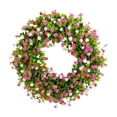thumbnail image 1 of Farmhouse Cottage Wreath - 20" Colorful Spring Decor with Eucalyptus and Wildflowers, Artificial Wreath for Front Door, Year-Round Festival Home Accent, 1 of 6