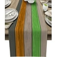 thumbnail image 1 of Farmhouse Cotton Linen Table Runner Extra Long 120 inches- Urbane Bronze Retro Rustic Barn Wood Texture Ombre Brown Orange Green Non-Slip Rectangle Settings Decor for Kitchen Home Dining Holiday, 1 of 1