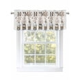 thumbnail image 1 of Farmhouse Cotton Valances for Windows, Rod Pocket Kitchen Valance Curtains - Soft & Washable Small Window Treatment for Living Room,&nbsp;Bathroom, White Wood Grain , 42x12 Inch, 1 Panel, 1 of 9