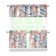 thumbnail image 1 of Farmhouse Country Curtains 24 Inch - 3 Panel Bohemian Floral Set with Vintage Rustic Design, Rod Pocket, 1 of 6