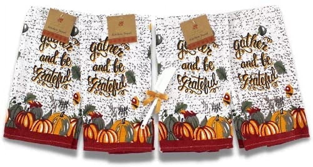 Happy Harvest Thankful Blessed Autumn Pumpkin Thanksgiving Kitchen Towels &  Tea Towels,Dish Cloth Flour Sack Hand Towel for Farmhouse Kitchen  Decor,24x16 Inches Cotton Dish Towels Dishcloths Set of 2 - Yahoo Shopping
