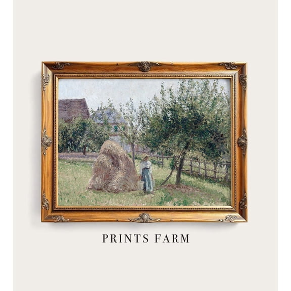 Farmhouse Country Landscape Vintage French Decor P629 Wall Art Style Room Interior Display