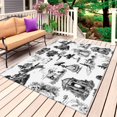 thumbnail image 1 of Farmhouse Country Outdoor Rug 4x6 Ft, Non Slip Washable Area Rug, Retro French Garden Horse Swan Patio Rugs Carpet Runner, Large Floor Mat for Indoor/Outdoor Deck Porch Camping, 1 of 8