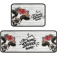 thumbnail image 1 of Farmhouse Cow Kitchen Rugs and Mats Set of 2 Pieces,Home Sweet Home Kitchen Mat Non Slip Absorbent Mats for Sink Waterproof Runner Rug for Laundry Room17 x48, 1 of 6