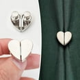 thumbnail image 1 of Farmhouse Curtain Tie Back Holder, Curtain Hooks Magnetic Curtain Holdbacks, Cute Heart-Shaped Curtain Tiebacks for Home Office, Bedroom, Bathroom Decor(Single), 1 of 5