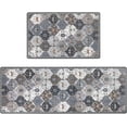 thumbnail image 1 of Farmhouse Cushioned Anti-Fatigue Kitchen Floor Mat Set of 2, Non Slip Kitchen Rugs and Mats Comfort Standing Mat Waterproof Kitchen Rugs and Mats Set for Kitchen, Office, Home, Laundry, 1 of 6