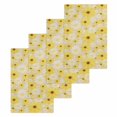 thumbnail image 1 of Farmhouse Daisy Kitchen Dish Towels for Drying Dishes Set of 4, Spring Watercolor Yellow White Floral Beige Waffle Weave Microfiber Hand Tea Bathroom Towels Quick Dry & Absorbent Towel 15.7x23.6, 1 of 7