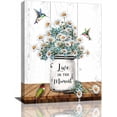 thumbnail image 1 of Farmhouse Daisy Wall Art Rustic Daisy Picture Wall Decor Country Painting Canvas Prints Modern Framed Home Decoration for Kitchen Bathroom Bedroom Living Room 12"x16", 1 of 1