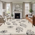 thumbnail image 1 of Farmhouse Dandelion Area Rugs 8'x10', Washable Small Throw Rugs for Living Room Patio, Spring Modern Minimalist Country Flower Indoor Outdoor Rug Non-Slip Low Pile Carpet Runner Reversible Floor Mats, 1 of 8