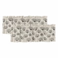 thumbnail image 1 of Farmhouse Dandelion Curtain Valances for Windows, Kitchen Valance Window Treatments Panel 2 Pack, Spring Modern Country Flower Black Beige Rod Pocket Short Curtains for Bathroom Bedroom 42 x 12 Inch, 1 of 8