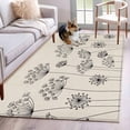 thumbnail image 1 of Farmhouse Dandelion Kitchen Runner Rug 2.7x5 Washable Runners for Hallway Non Slip Spring Modern Minimalist Country Flower Large Area Rug Indoor Floor Carpet for Bathroom Laundry Entryway Bedroom, 1 of 8