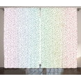 thumbnail image 1 of Ambesonne Abstract Art Curtains 2 Panel Set, Rainbow Raindrops, 108" x 84", Multicolor, 1 of 3