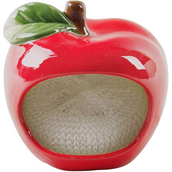 Farmhouse Decor Kitchen Sink Scrubby Holder (Red Apple)