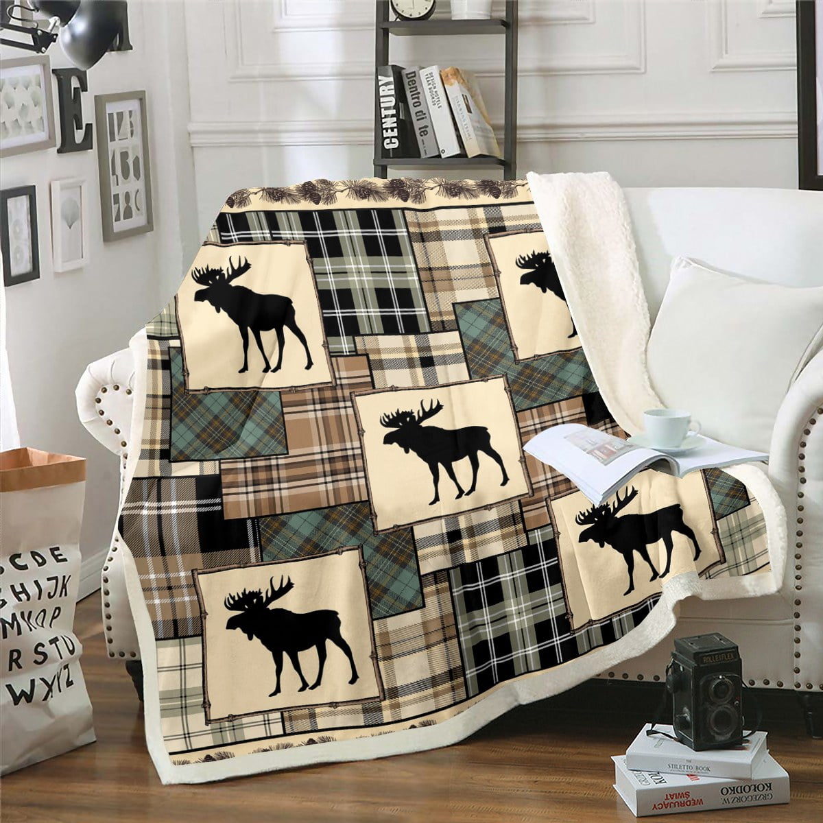 Rustic Wildlife Southwestern No Sew fleece cheapest blanket