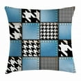 thumbnail image 1 of Farmhouse Decor Throw Pillow Cushion Cover, Digital Graphic with Denim Forms and Colored Minimalist Figures and Lines Print, Decorative Square Accent Pillow Case, 18 X 18 Inches, Multi, by Ambesonne, 1 of 2