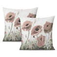 thumbnail image 1 of Farmhouse Decorative Throw Pillow Covers - Vintage Floral Design, 16x16 Inch, Set of 2 - Linen Cushion Cases for Sofa, Living Room, Bed Indoors & Outdoor Home Decor - Elegant & Chic, 1 of 7